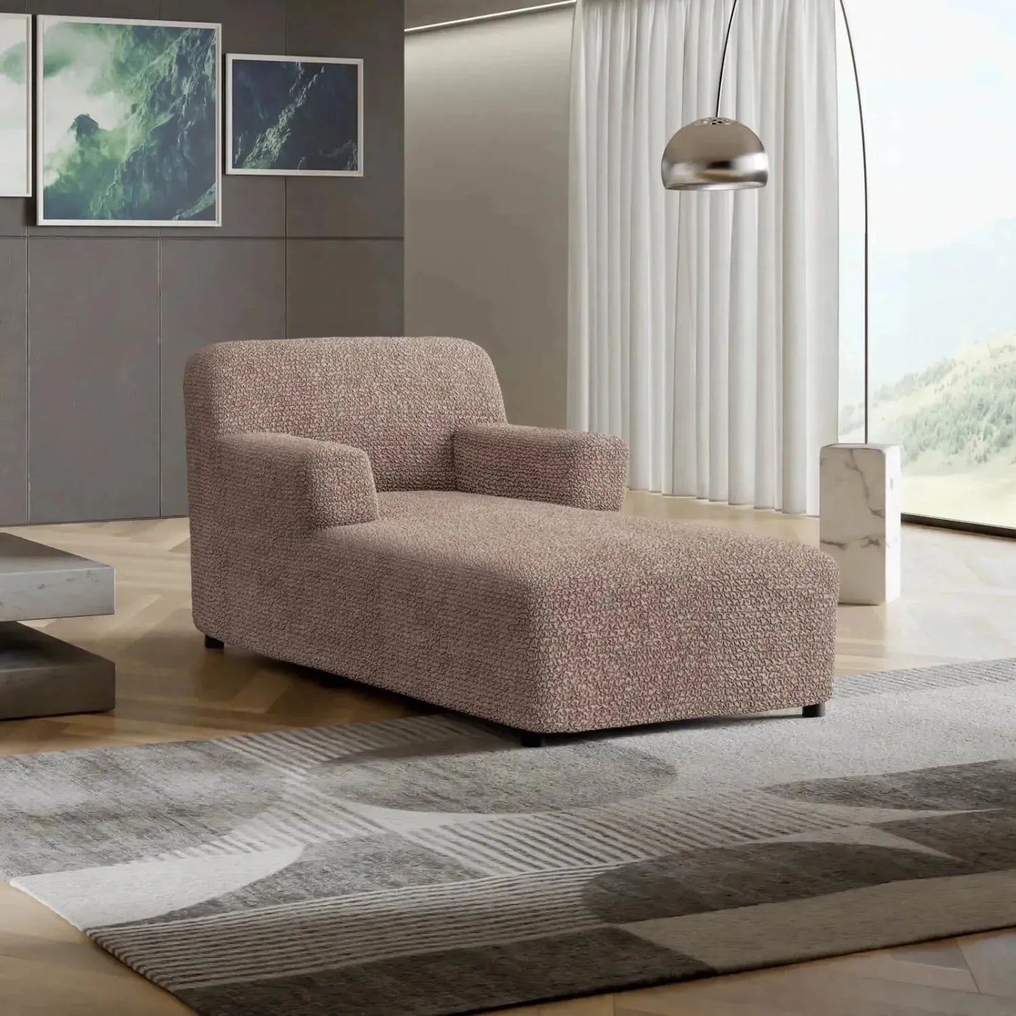 DivineTrendz™ Exclusive - Choco Luxe Crinkle Chaise Lounge cover