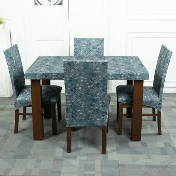Magical Flowers  Dining Table Chair Cover  4 Seater