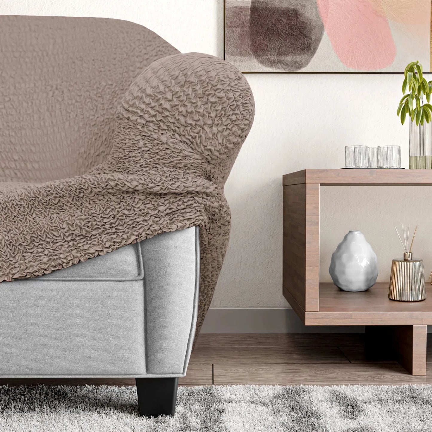 DivineTrendz™ Exclusive - Choco Luxe Crinkle Chaise Lounge cover