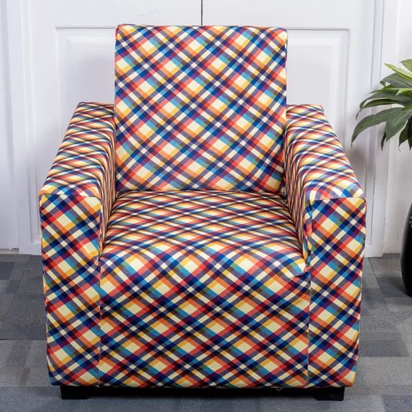 Multi Criss Cross one seater sofa covers