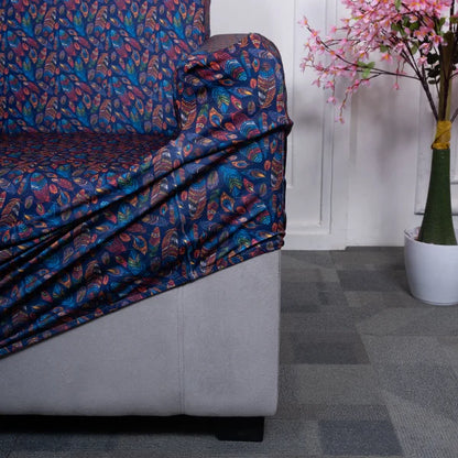 Multicolored Feather elastic cover