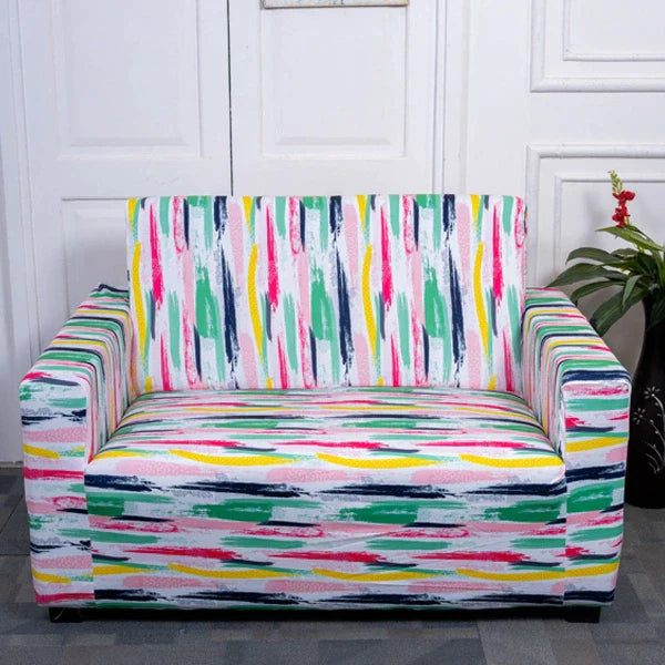 Multicolored Elastic Sofa Slipcovers Set