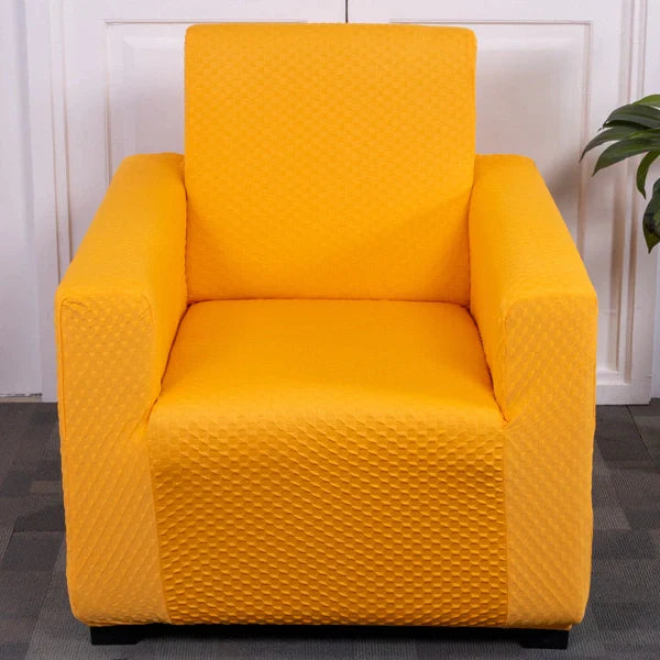 Mustard yellow weave i seater sofa covers