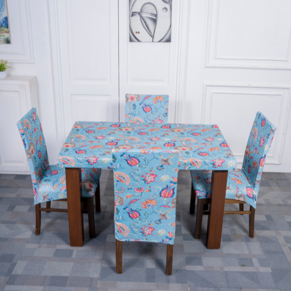 Ocean Surface Elastic Dining Table Chair Covers