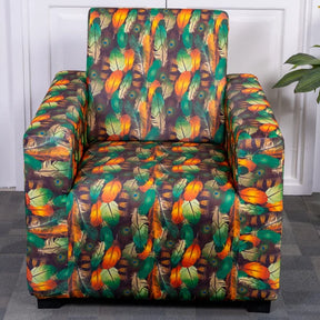 Peacock Feather 1 Seater Sofa Cover