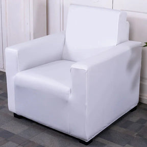 Plain White Single Sofa Covers
