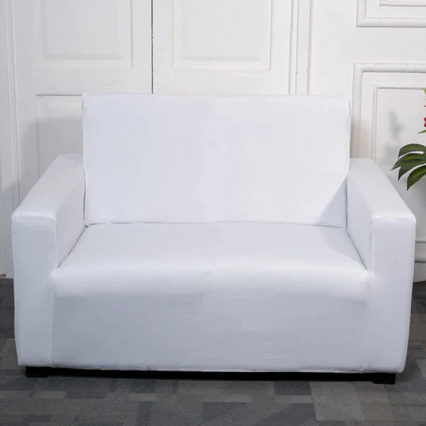 Plain White Elastic Sofa Covers