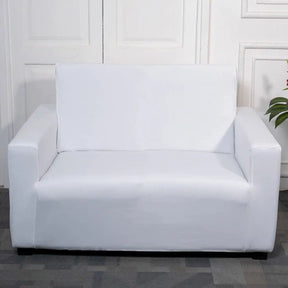Plain White Elastic Sofa Covers