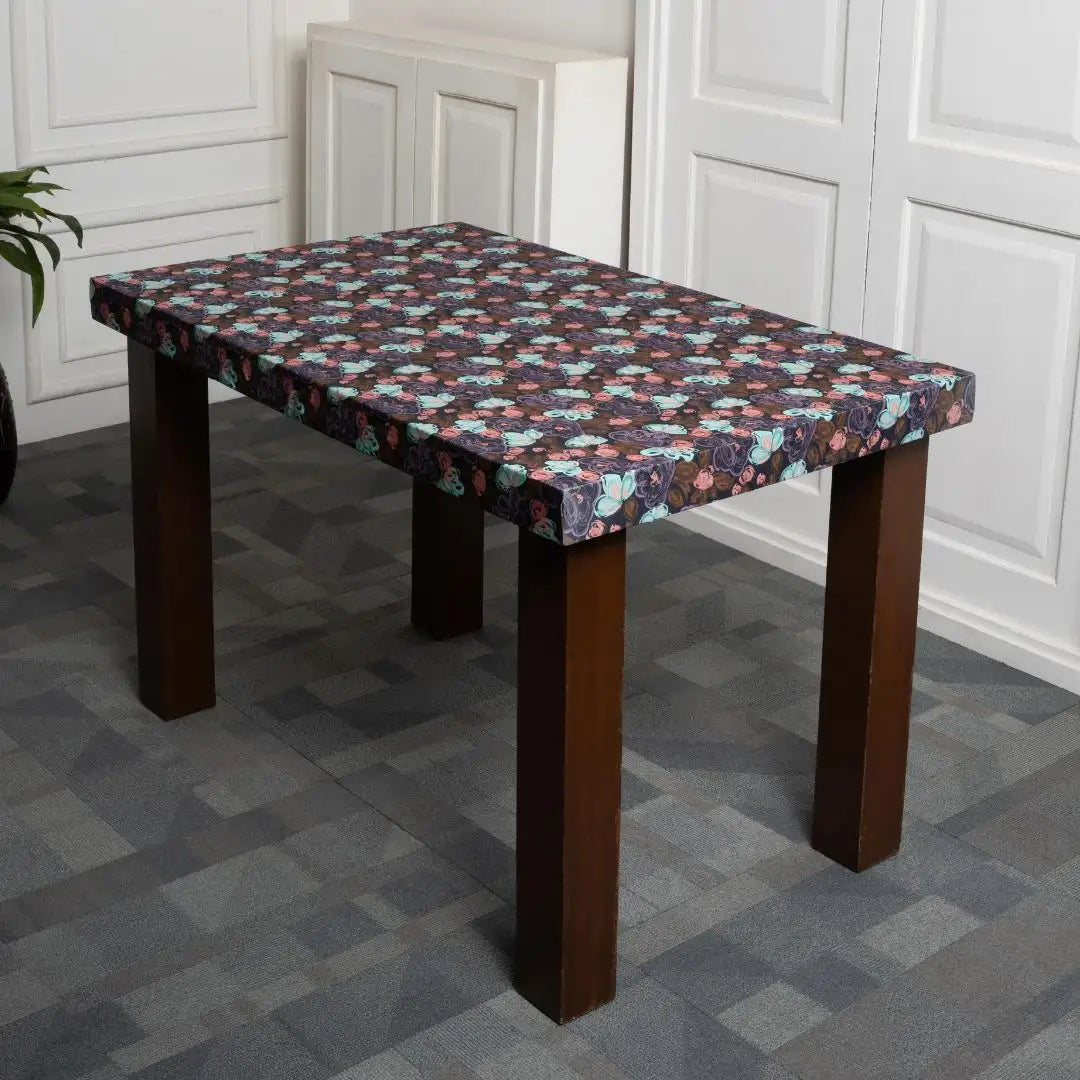 DivineTrendz Exclusive -Poppy Print Elastic Table Covers