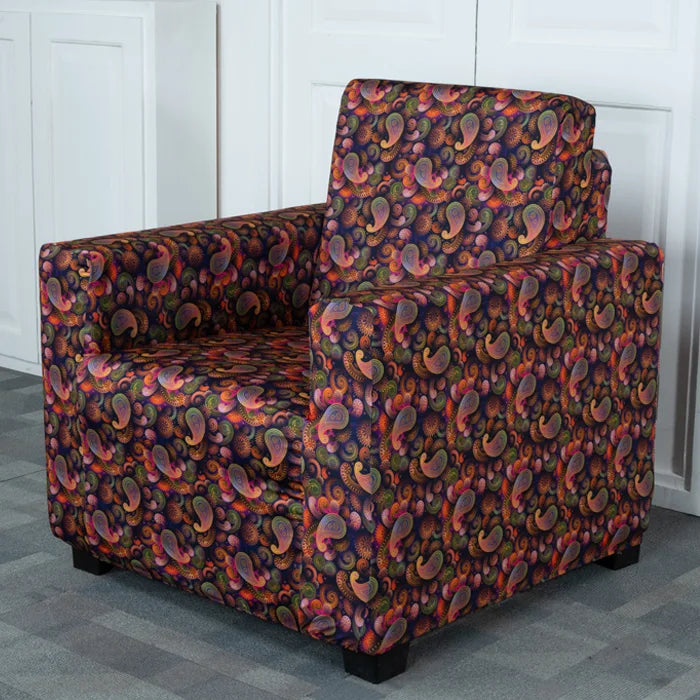 Purple Paisley Pattern 1 Seater sofa covers