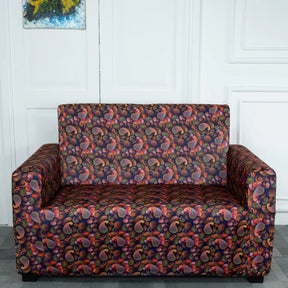 Purple Paisley Pattern 2 Seater sofa cover