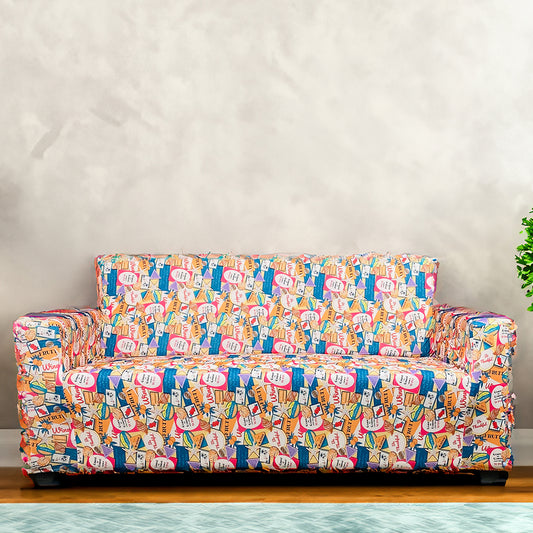 Retro Club Elastic Sofa Cover