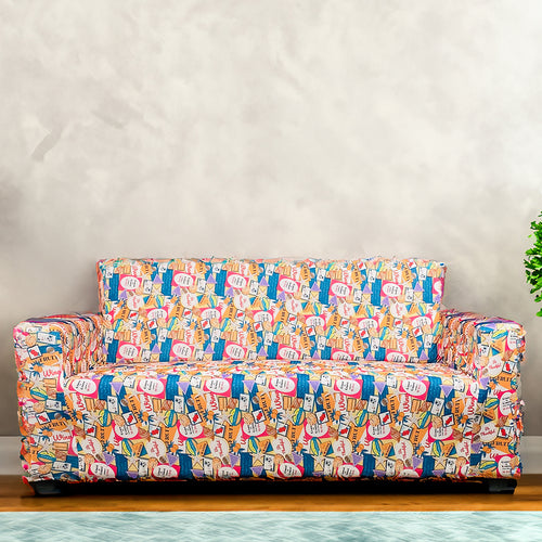 Retro Club Elastic Sofa Slipcover