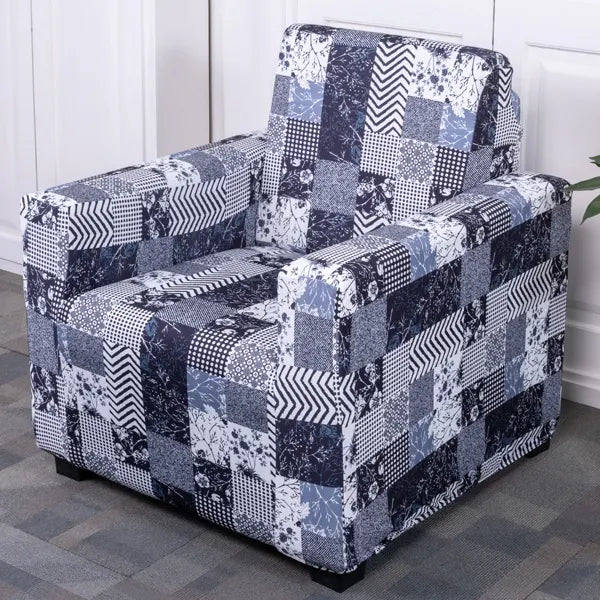 Snow Cubes single sofa cover