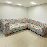 L-Shape Sofa Cover - Tropical Flower