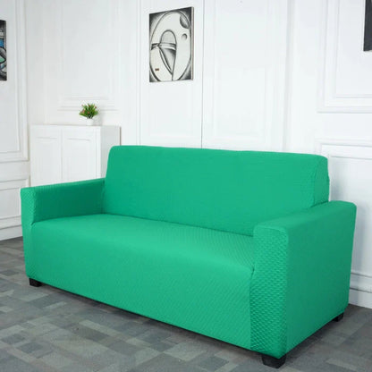 Teal Weaves Three Seater Sofa Cover