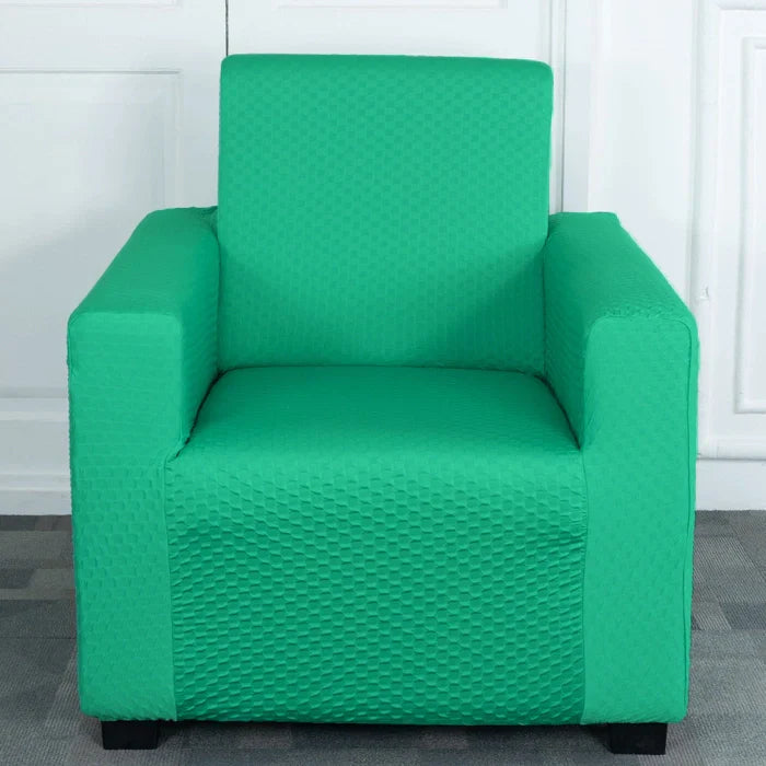 Teal Weaves 1 Seater Sofa Cover