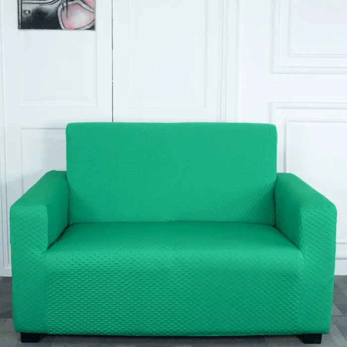 Teal Weaves 2 Seater Sofa Cover