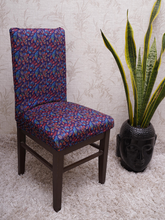 Multicolored Feather Elastic Design Chair Covers