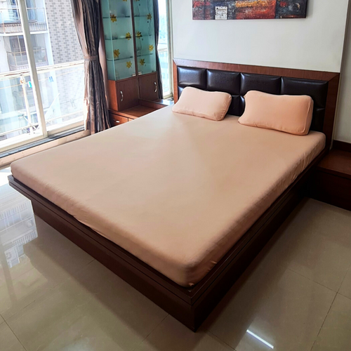 DivineTrendz Exclusive Cream Solid Bedsheet.