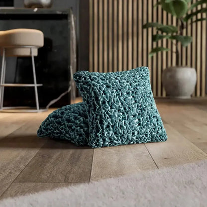 DivineTrendz™ Exclusive - Tiffany Luxe Crinkle Cushion Cover