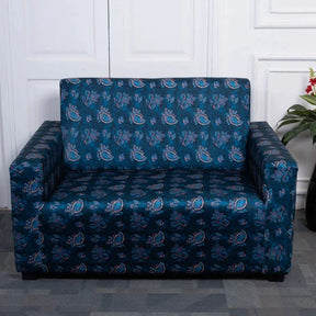 Watercolour Paisley design 2 seater sofa cover