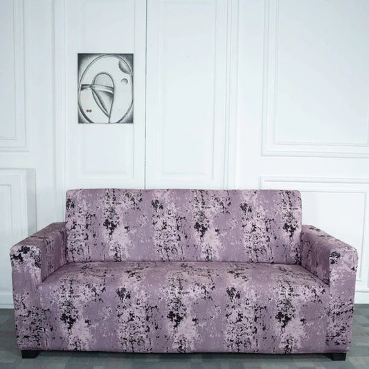 Wine Tie Dye Elastic Sofa Cover