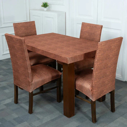 Wood Scrapes Elastic Table Chair Covers