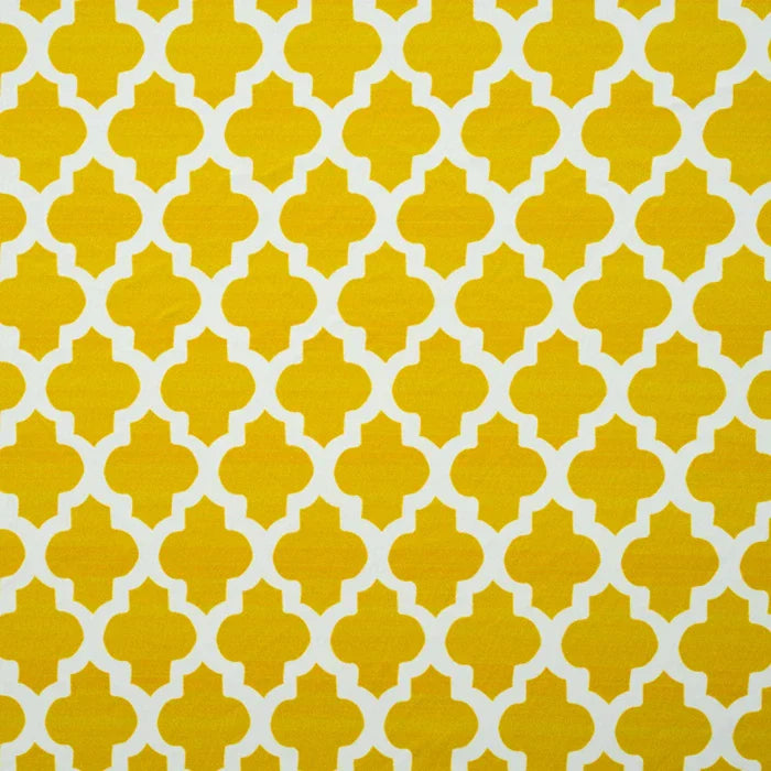 Yellow Diamond Design Table Cover 