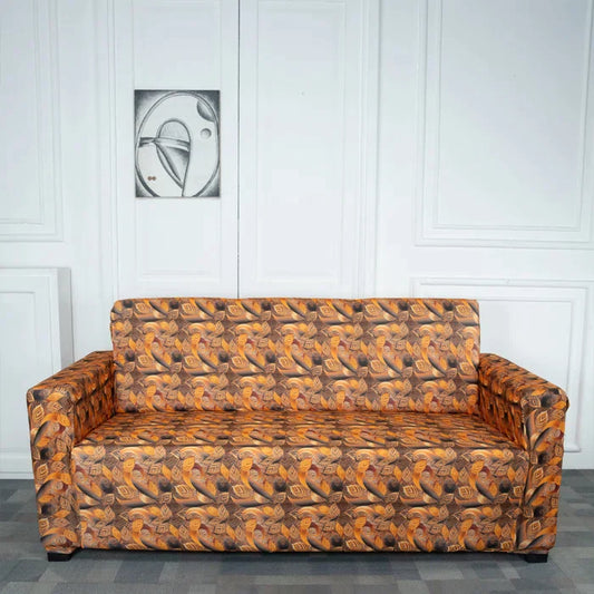 Yellow Leaves Elastic Sofa Cover