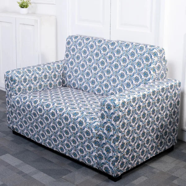 Blue Bliss Elastic Sofa Slipcovers