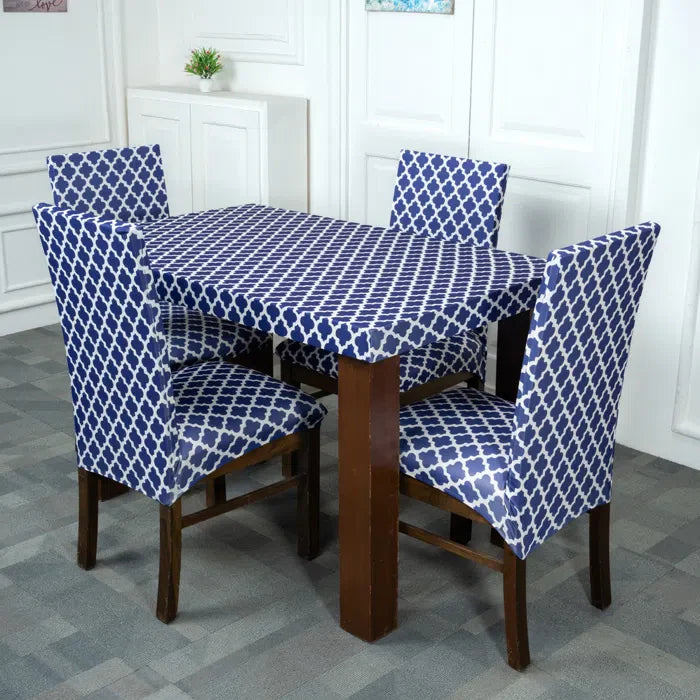 Blue Star Elastic Table Chair Cover