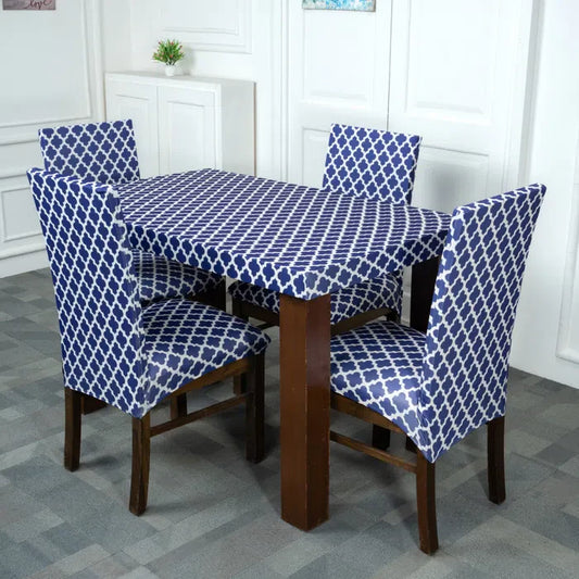 Blue Star Elastic Table Chair Cover