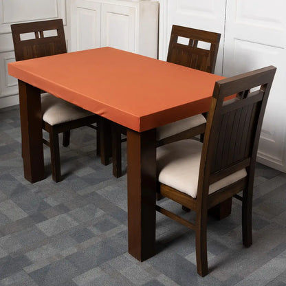 DivineTrendz Exclusive - Brown Rust Elastic Table Cover.