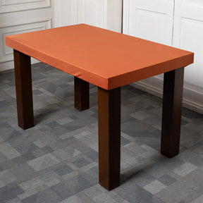 DivineTrendz Exclusive - Brown Rust Elastic Table Cover.