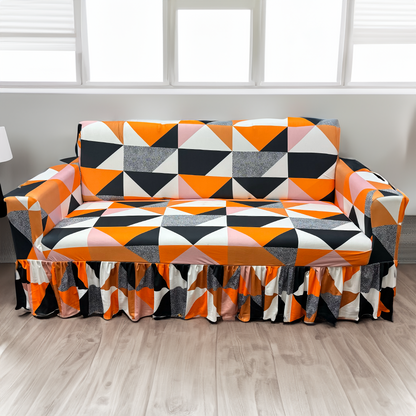 Prism Orange Elastic Printed frills covers