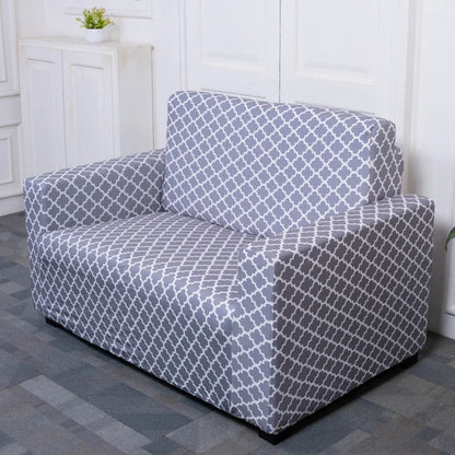 Grey Diamond Elastic Sofa Slipcovers