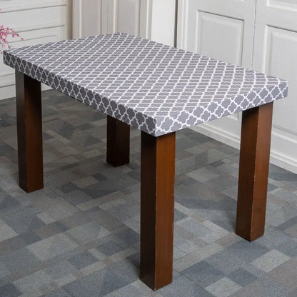 Gray Diamond Elastic Table Cover