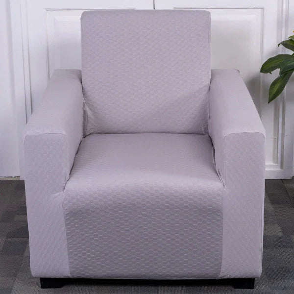 grey weave single sofa cover