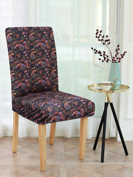 Purple Paisley Pattern Universal Chair Covers