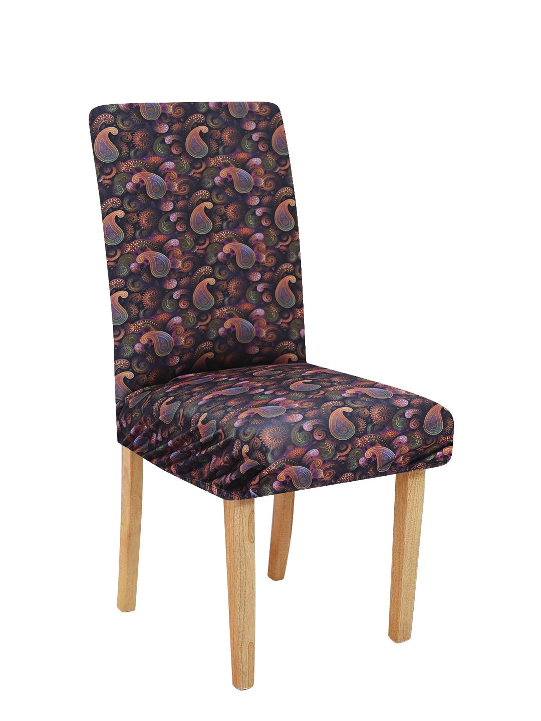 Purple Paisley Pattern Universal Chair Slip Covers