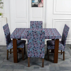 Martingale Dots Elastic Chair And Table Cover  Set