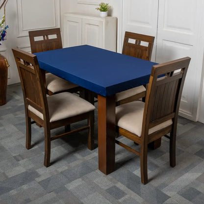  Navy Blue Solid Elastic Table Covers