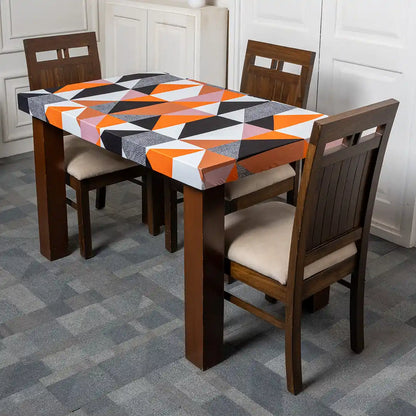 Prism Orange Elastic Dining Table Covers