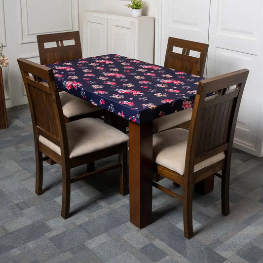 Purple Flower Elastic Table Cover