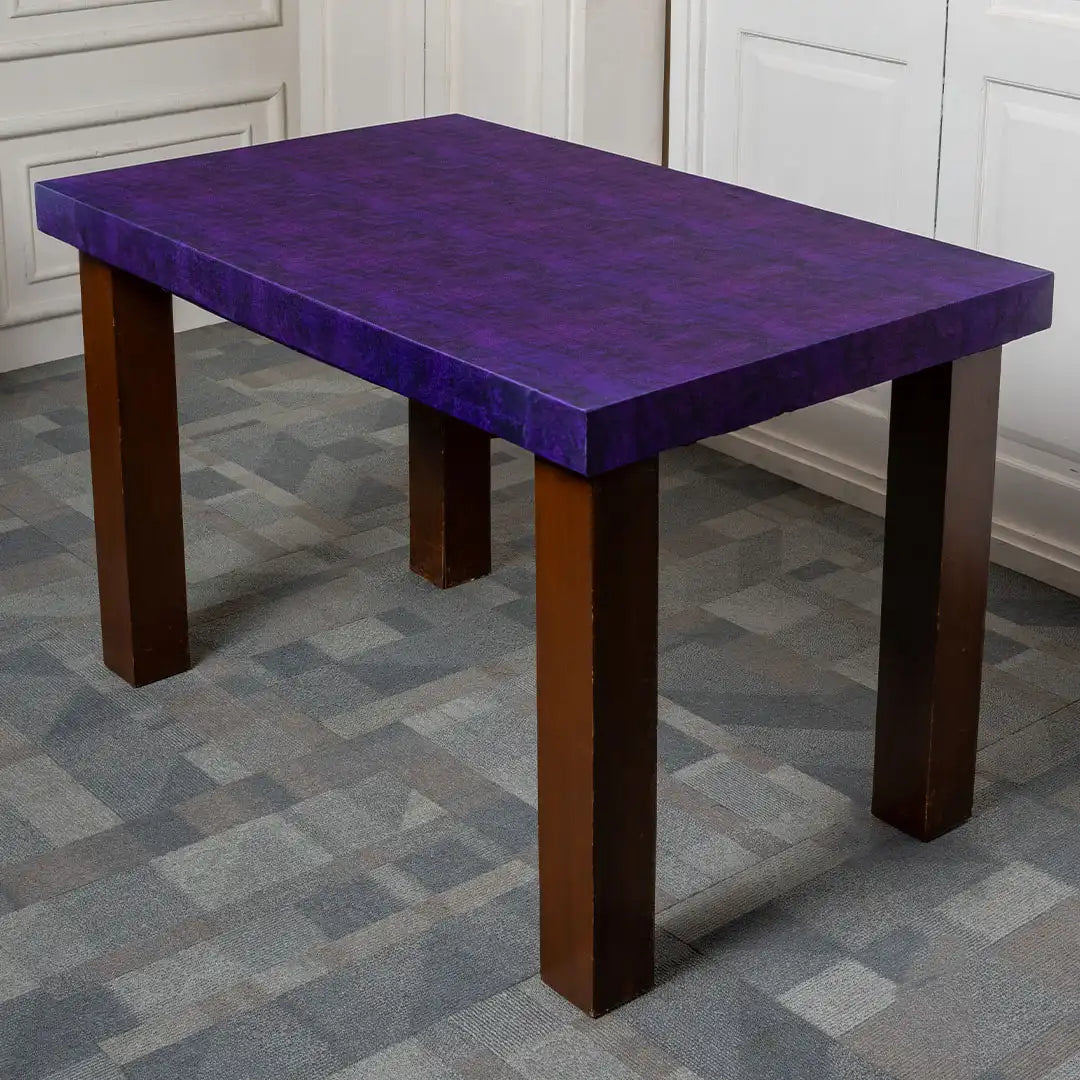 Purple Velvet Elastic Table Covers