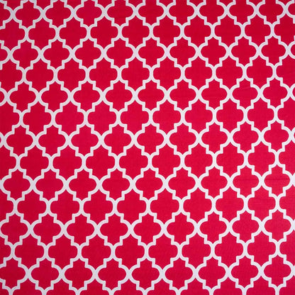 Red Diamond Color Pattern Elastic Table Cover