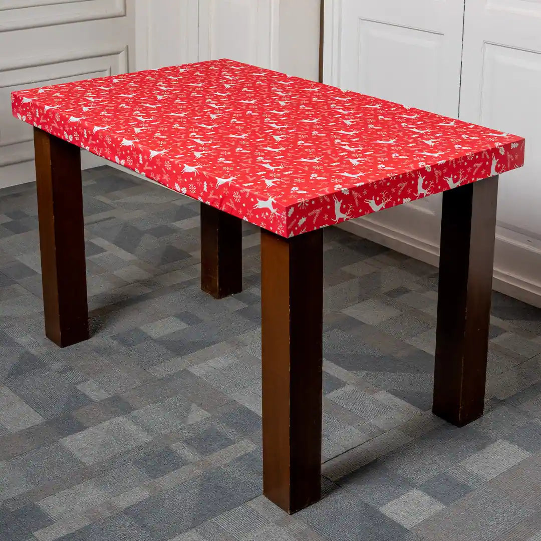 Reindeer Print Elastic Table Covers