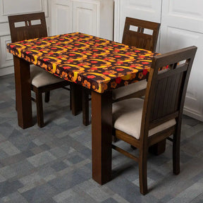 DivineTrendz Exclusive - Retro Flowers Elastic Table Cover