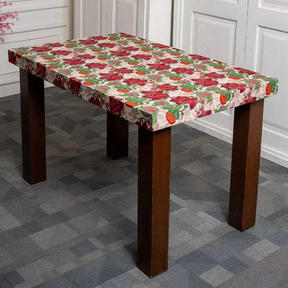 DivineTrendz Exclusive - Russet Rose Elastic Table Cover